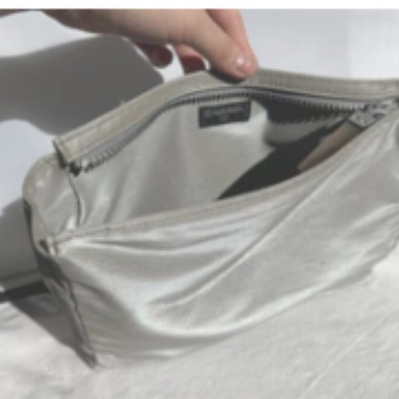 SALE! RARE - PREOWNED Chanel Silicone Gray Handbag - Picture 14 of 16